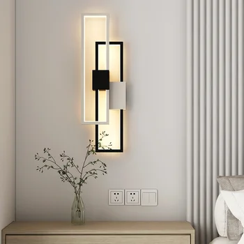 Современный светодиодный настенный светильник минималистичной геометрической формы Для гостиной, прохода, Прикроватной тумбочки для спальни, домашнего декора, Светильников Luster
