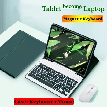 Чехол Magic Keyboard для Samsung Galaxy Tab S9 Plus 12,4 2023 S9 11 S8 Plus S7 FE 12,4 S8 11 S7 11 A7 Lite S6 10,4 A8 10,5 Чехол